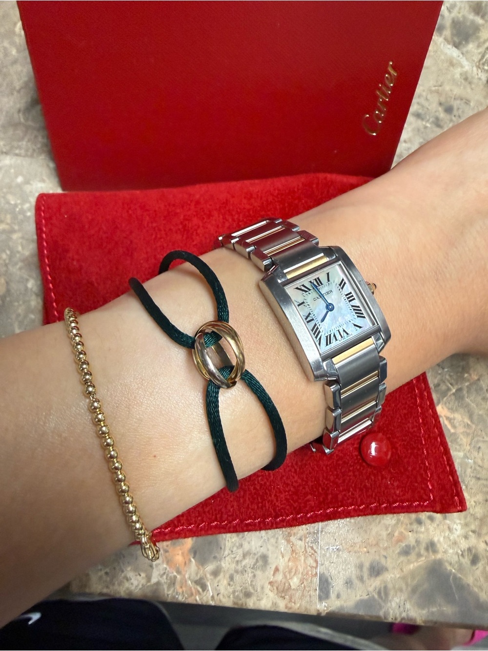 Cartier Trinity Cord Bracelet 18K Gold - Picture 6 of 9